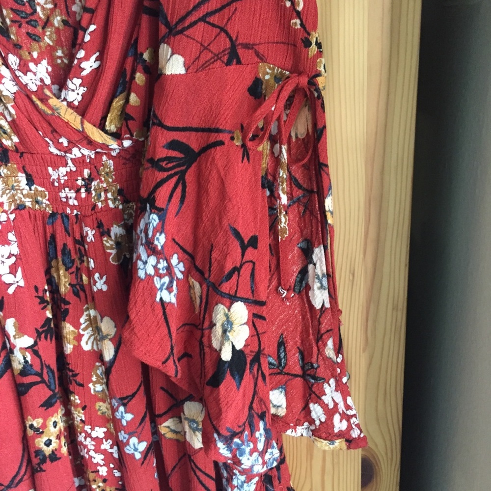 Band of Gypsies Orange Floral Romper, Size XS - Picture 8 of 8